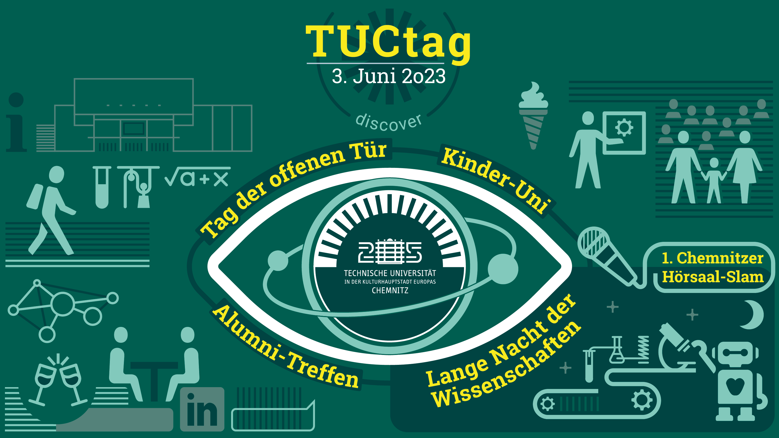  TUCed @ Tag der offenen Tür an der Technischen Universität Chemnitz - Banner